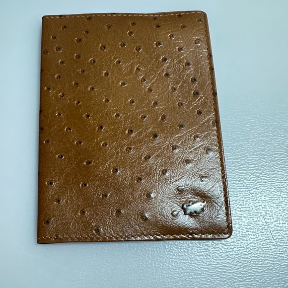Braun BüffelEmbossed Leather Travel Passport Wallet Germany